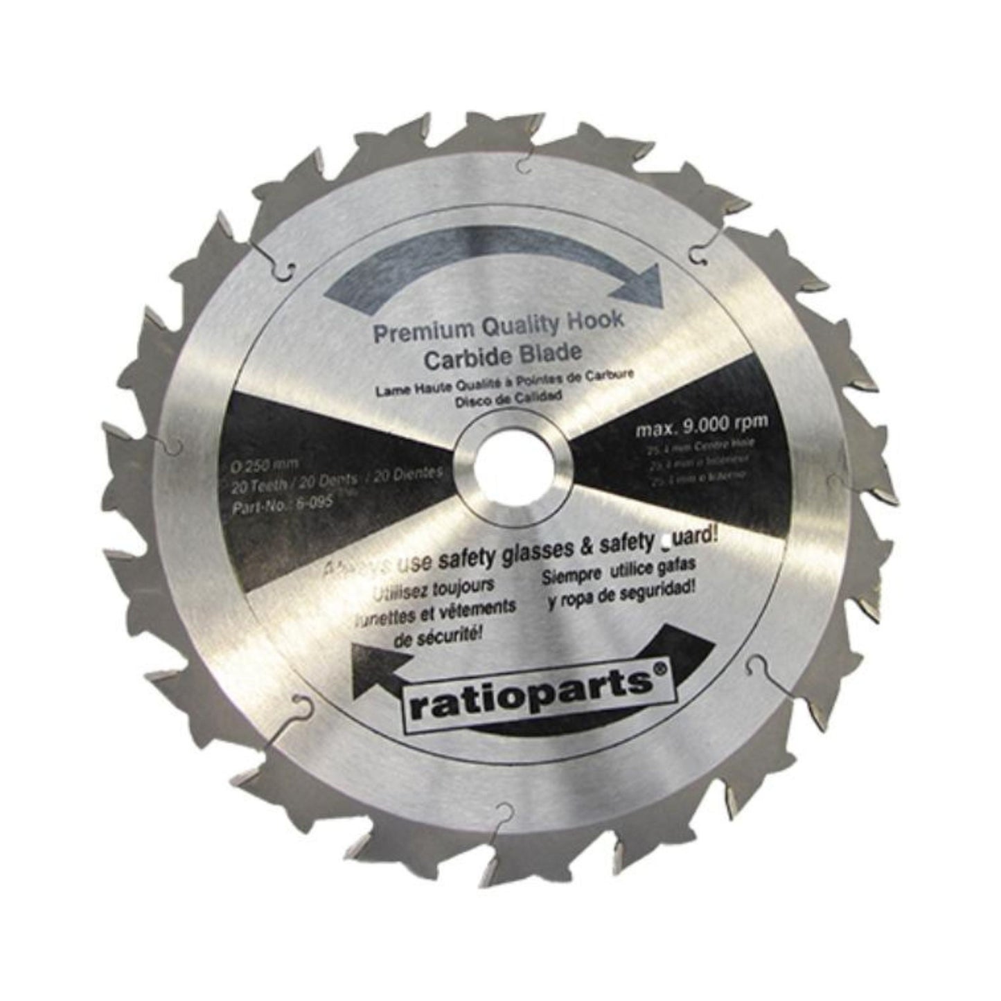Disco desbrozadora widia Ratioparts antirrebote 255x3x25,4 mm