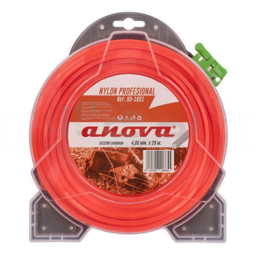 Hilo desbrozadora cuadrado Anova 4,00 mm x 29 m (55-1651)